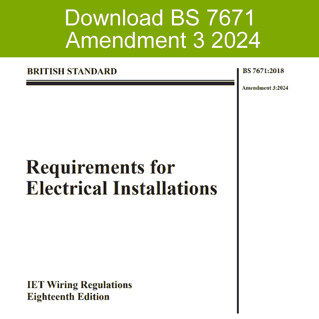 BS 7671 Amendment 3 2024 Download - Pro Certs Software